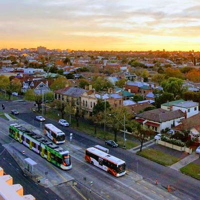 Sunset View of Clifton Hill where Wellness Medicine is located.